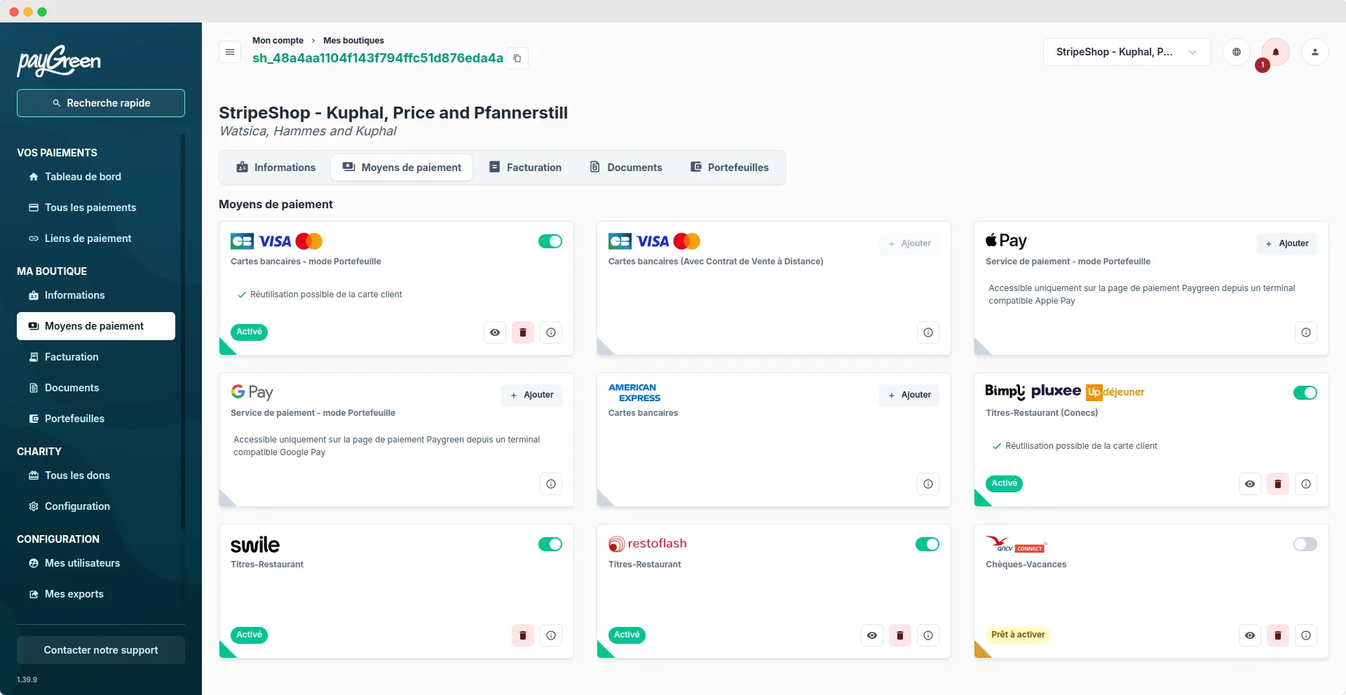 Paygreen Back Office - 1