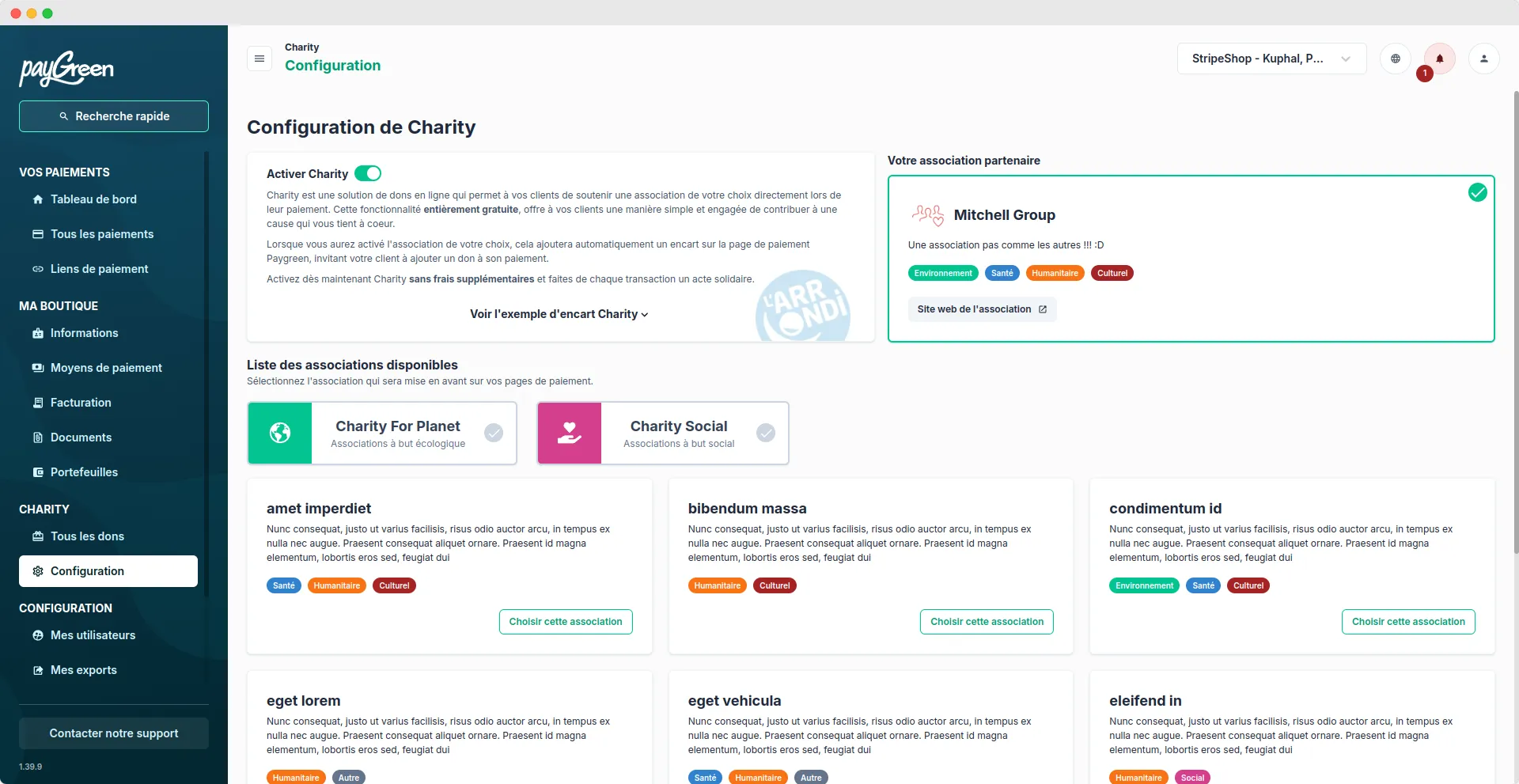 Paygreen Back Office - 3