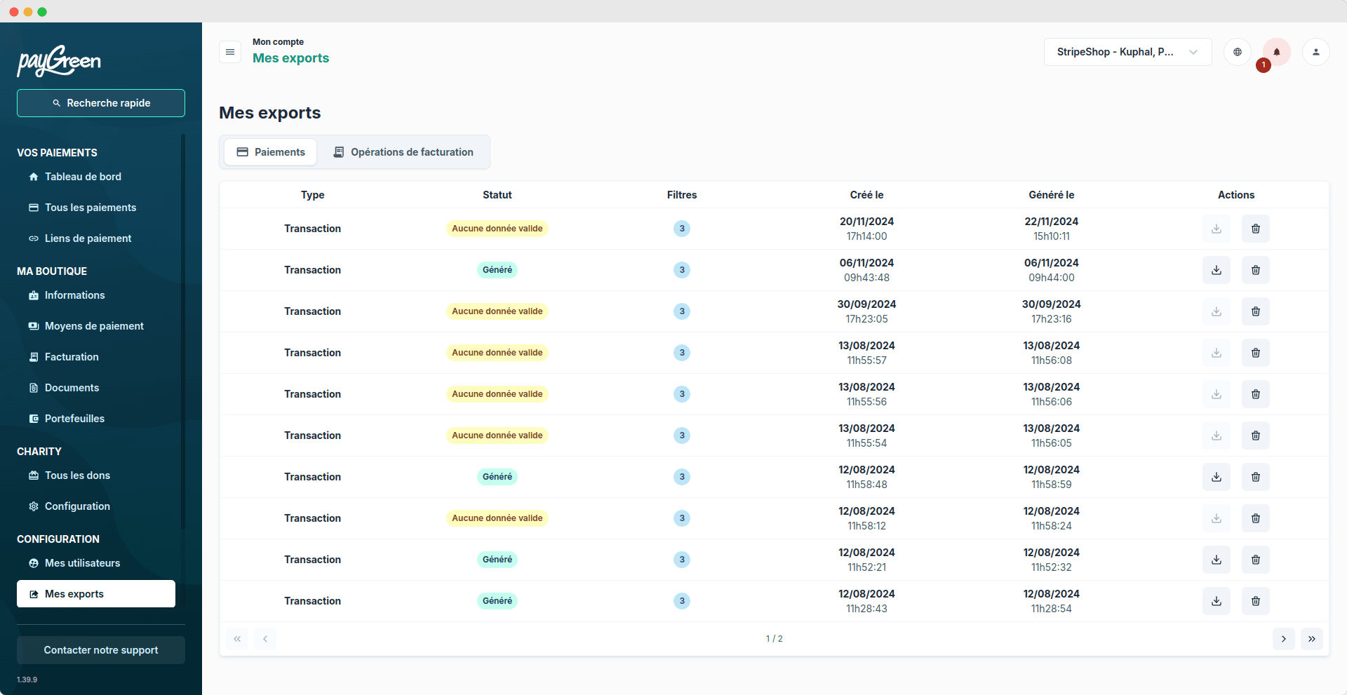 Paygreen Back Office - Preview 4