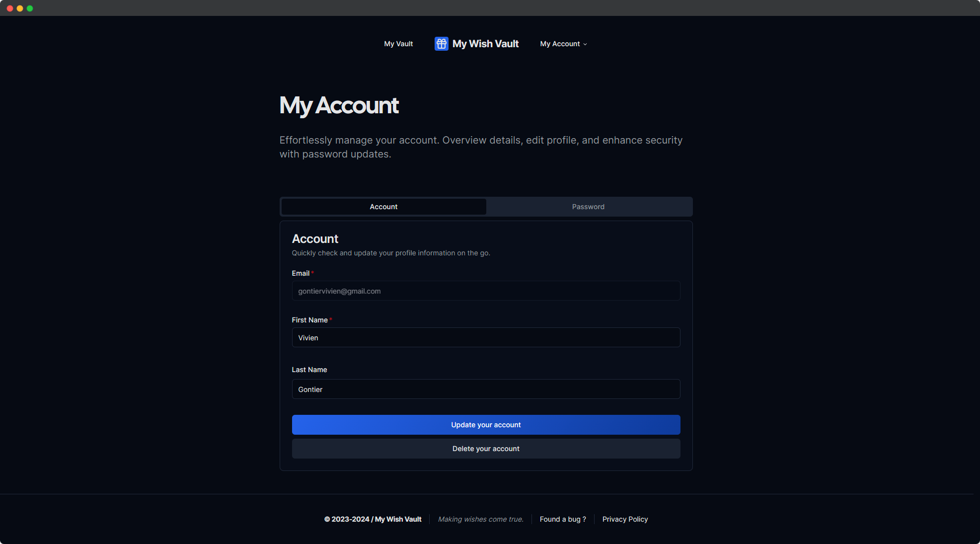My Wish Vault - Aperçu 2