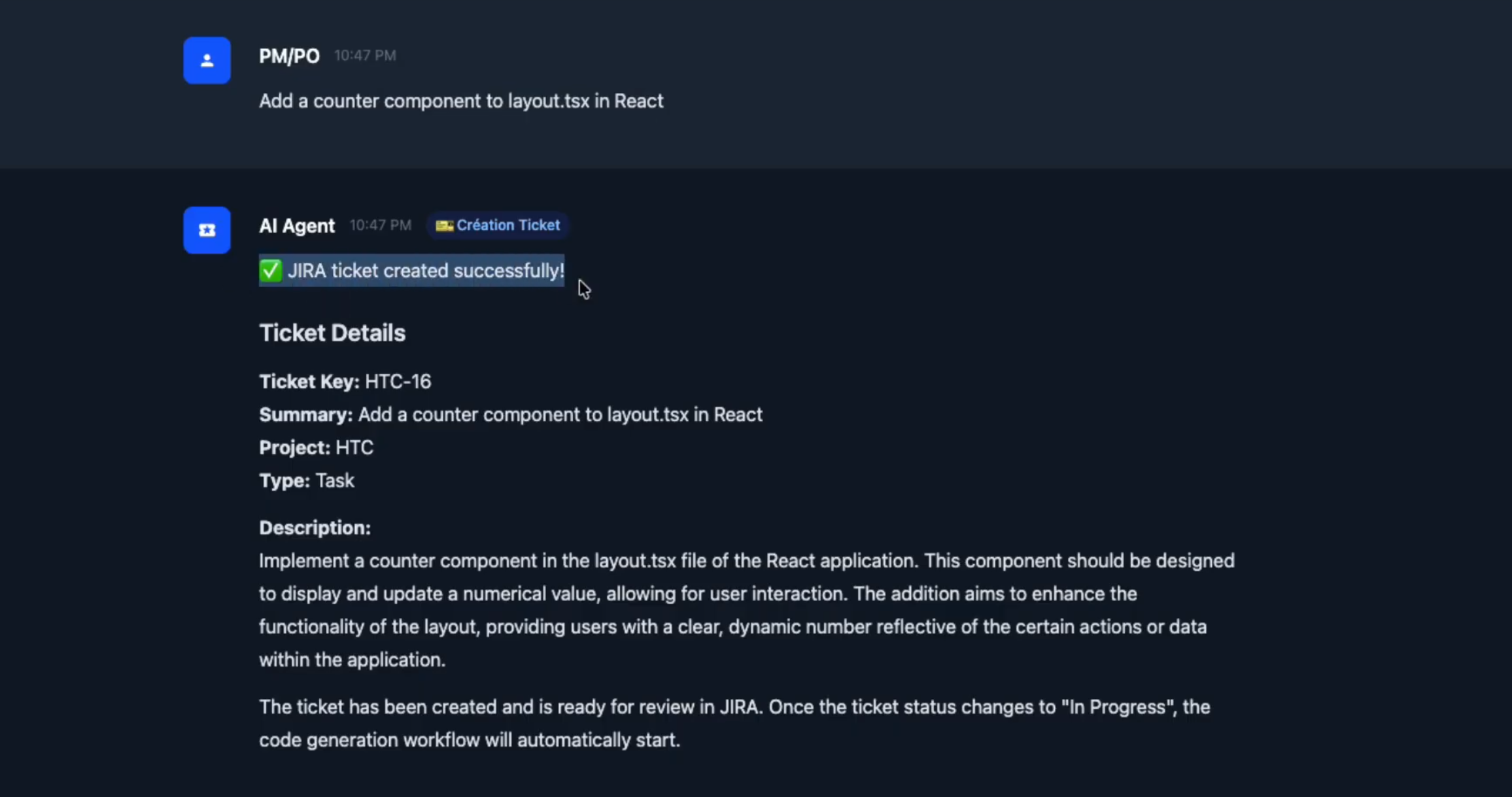 Spec2Code - Aperçu 2